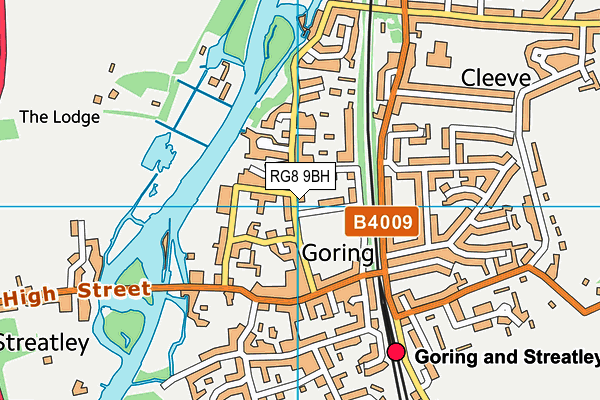 RG8 9BH map - OS VectorMap District (Ordnance Survey)