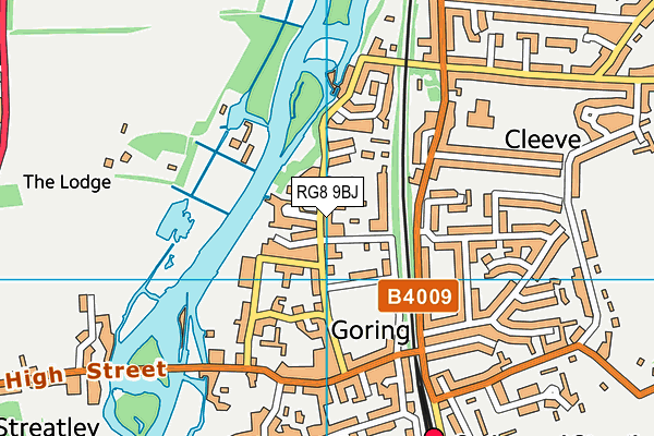 RG8 9BJ map - OS VectorMap District (Ordnance Survey)