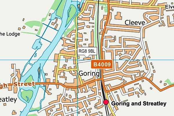 RG8 9BL map - OS VectorMap District (Ordnance Survey)