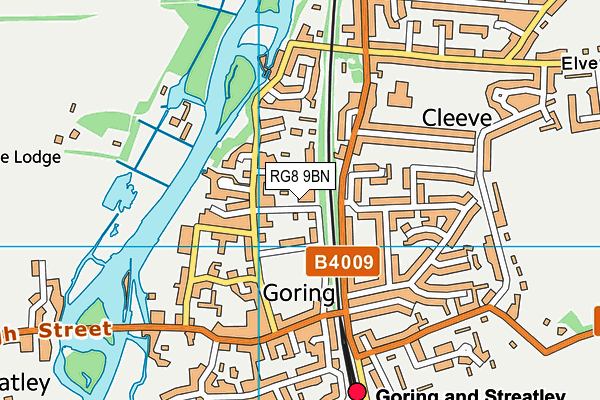 RG8 9BN map - OS VectorMap District (Ordnance Survey)