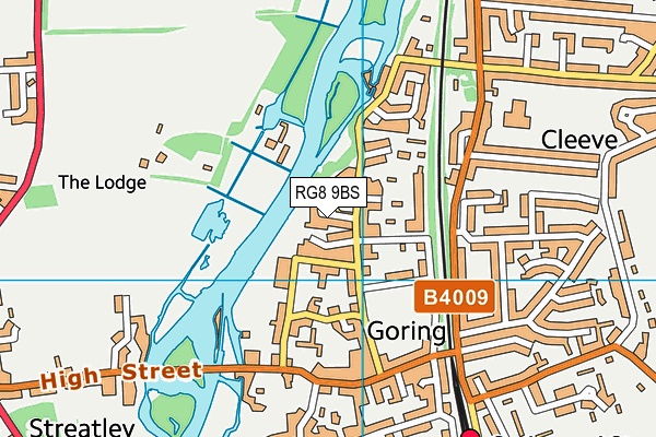RG8 9BS map - OS VectorMap District (Ordnance Survey)