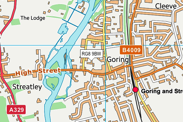RG8 9BW map - OS VectorMap District (Ordnance Survey)