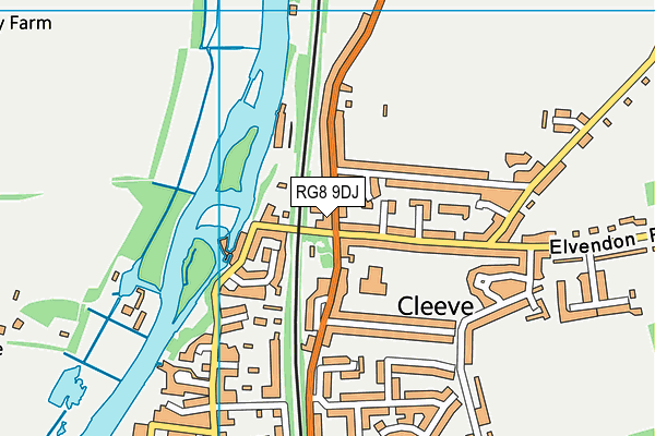 RG8 9DJ map - OS VectorMap District (Ordnance Survey)