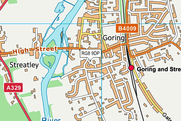 RG8 9DP map - OS VectorMap District (Ordnance Survey)