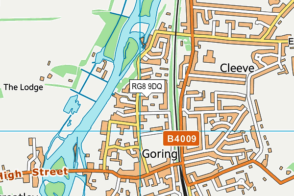 RG8 9DQ map - OS VectorMap District (Ordnance Survey)