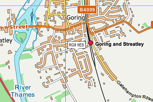 RG8 9ES map - OS VectorMap District (Ordnance Survey)