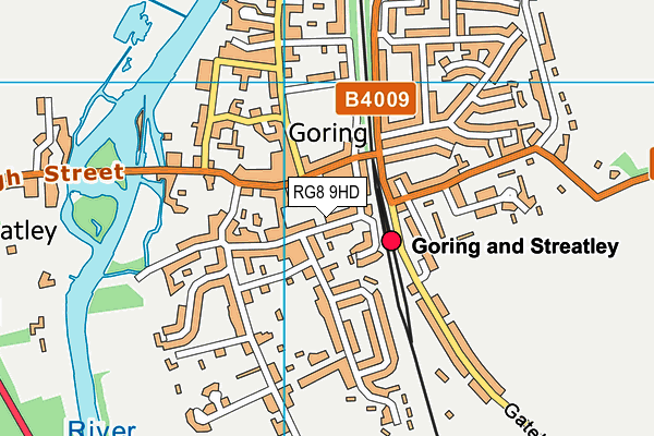RG8 9HD map - OS VectorMap District (Ordnance Survey)