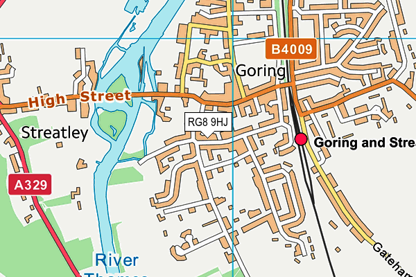 RG8 9HJ map - OS VectorMap District (Ordnance Survey)