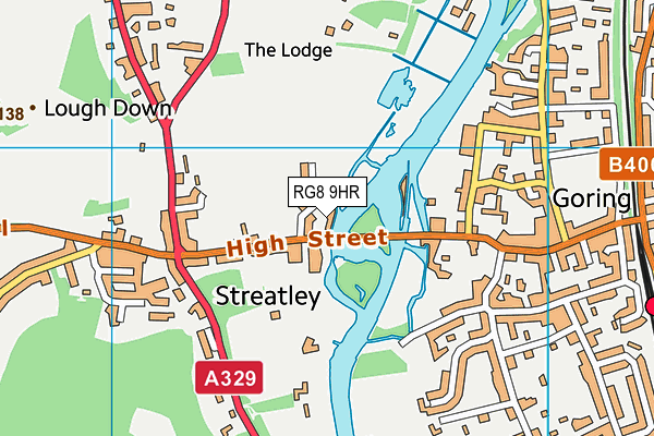 The Swan At Streatley map (RG8 9HR) - OS VectorMap District (Ordnance Survey)