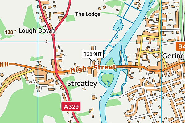 RG8 9HT map - OS VectorMap District (Ordnance Survey)