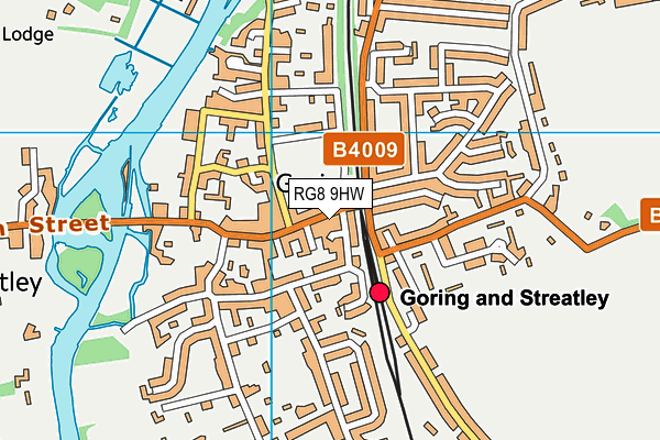 RG8 9HW map - OS VectorMap District (Ordnance Survey)