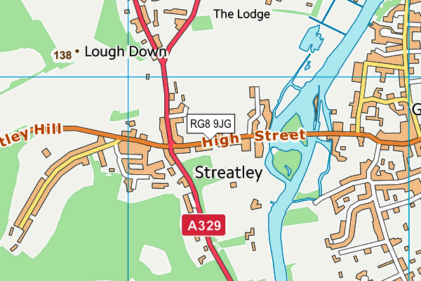 RG8 9JG map - OS VectorMap District (Ordnance Survey)