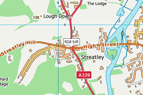 RG8 9JR map - OS VectorMap District (Ordnance Survey)