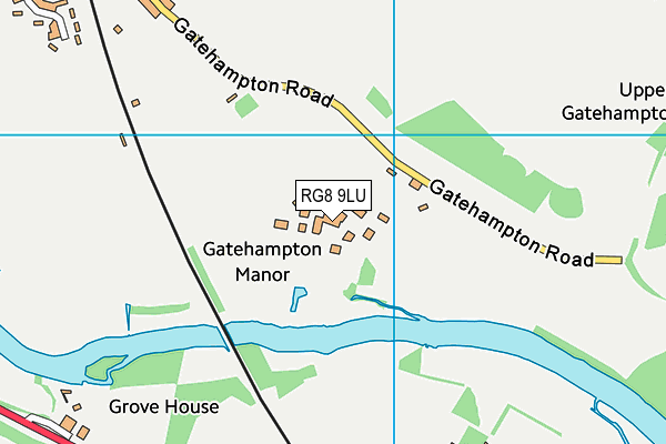 RG8 9LU map - OS VectorMap District (Ordnance Survey)