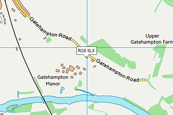 RG8 9LX map - OS VectorMap District (Ordnance Survey)