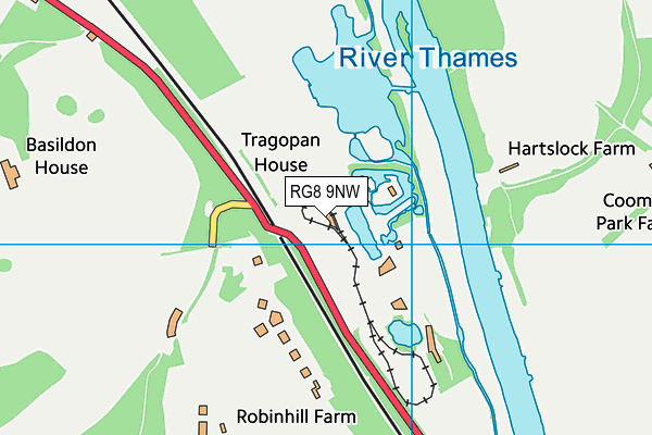 RG8 9NW map - OS VectorMap District (Ordnance Survey)