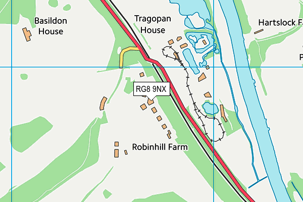 RG8 9NX map - OS VectorMap District (Ordnance Survey)