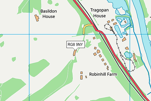 RG8 9NY map - OS VectorMap District (Ordnance Survey)