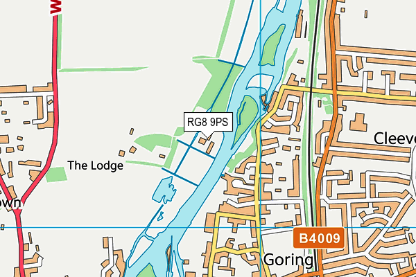 RG8 9PS map - OS VectorMap District (Ordnance Survey)