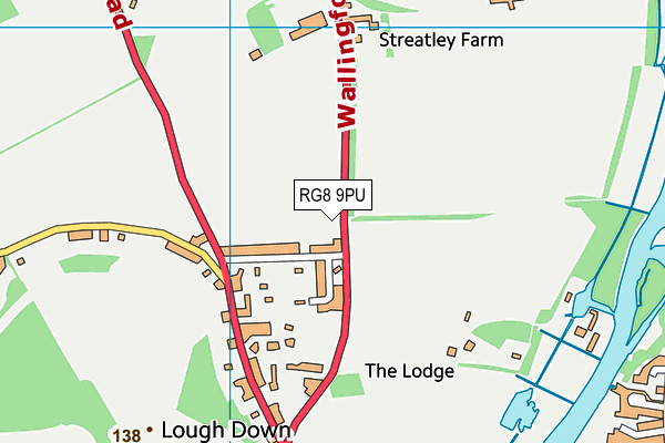 RG8 9PU map - OS VectorMap District (Ordnance Survey)