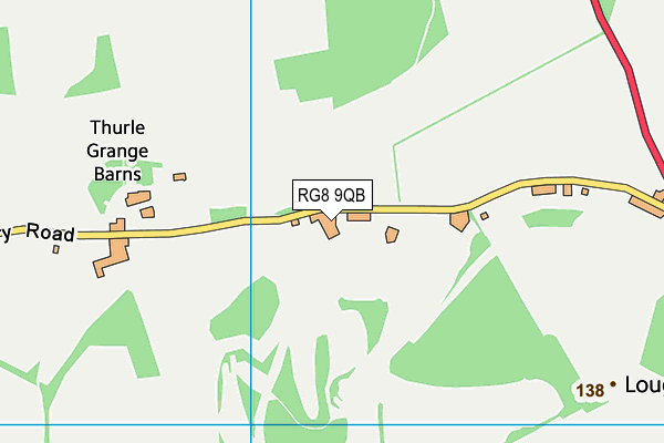 RG8 9QB map - OS VectorMap District (Ordnance Survey)