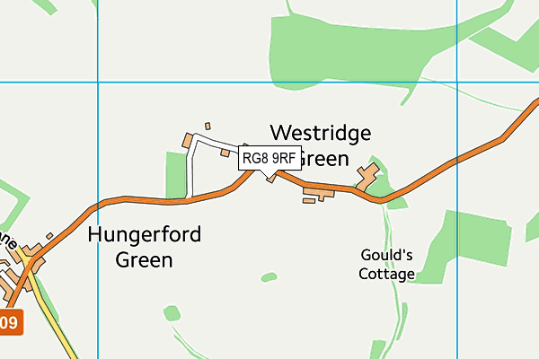 RG8 9RF map - OS VectorMap District (Ordnance Survey)