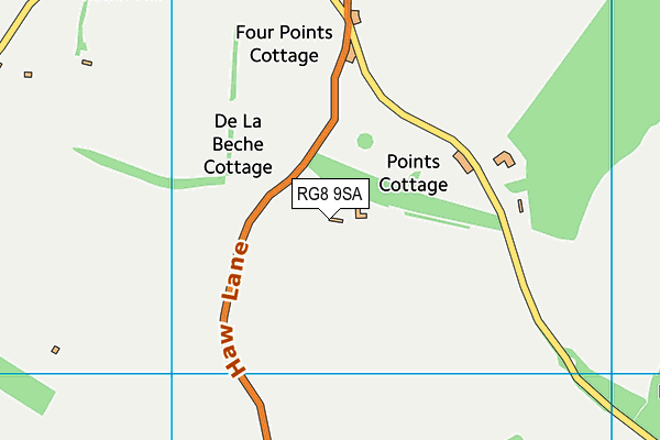 RG8 9SA map - OS VectorMap District (Ordnance Survey)