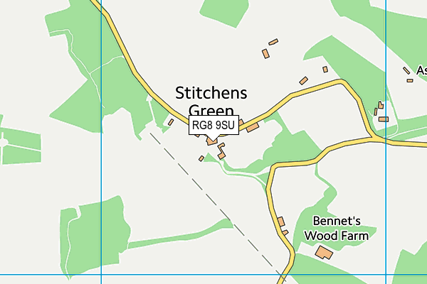 RG8 9SU map - OS VectorMap District (Ordnance Survey)