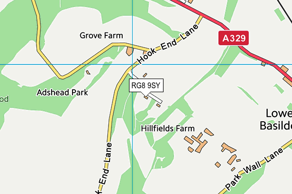 RG8 9SY map - OS VectorMap District (Ordnance Survey)