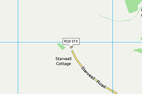 RG8 9TX map - OS VectorMap District (Ordnance Survey)