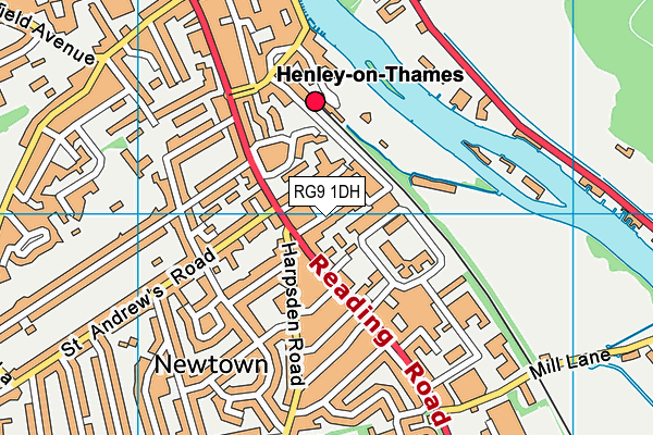RG9 1DH map - OS VectorMap District (Ordnance Survey)