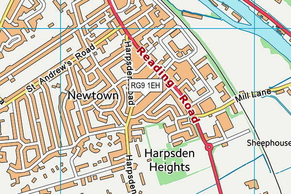 RG9 1EH map - OS VectorMap District (Ordnance Survey)