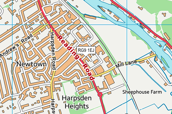 RG9 1EJ map - OS VectorMap District (Ordnance Survey)