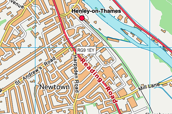 RG9 1EY map - OS VectorMap District (Ordnance Survey)