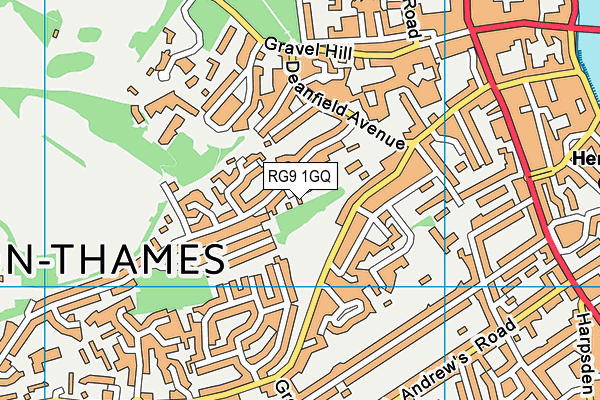 RG9 1GQ map - OS VectorMap District (Ordnance Survey)