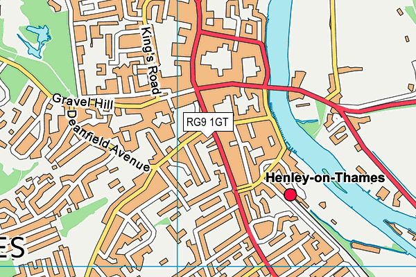 RG9 1GT map - OS VectorMap District (Ordnance Survey)