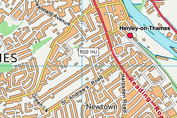 Trinity Church of England Primary School map (RG9 1HJ) - OS VectorMap District (Ordnance Survey)