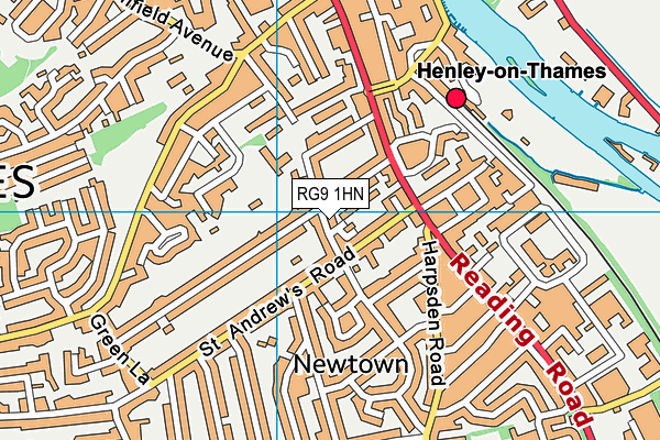 RG9 1HN map - OS VectorMap District (Ordnance Survey)