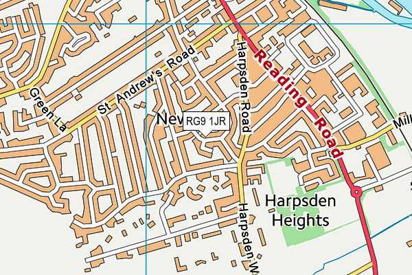 RG9 1JR map - OS VectorMap District (Ordnance Survey)