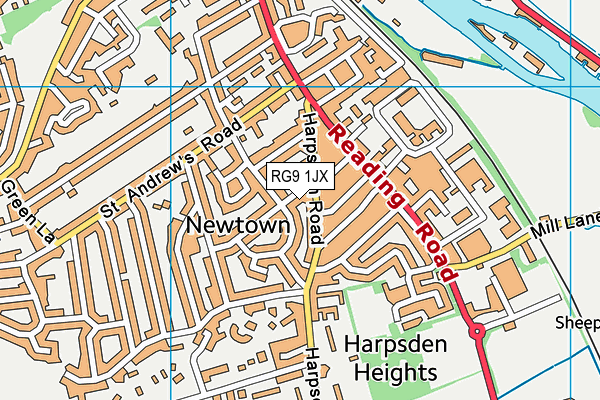 RG9 1JX map - OS VectorMap District (Ordnance Survey)