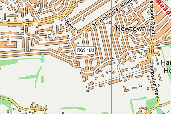 RG9 1LU map - OS VectorMap District (Ordnance Survey)