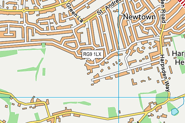RG9 1LX map - OS VectorMap District (Ordnance Survey)