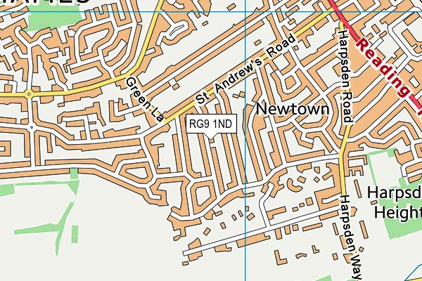 RG9 1ND map - OS VectorMap District (Ordnance Survey)