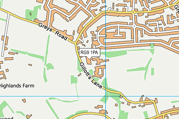 Henley Leisure Centre map (RG9 1PA) - OS VectorMap District (Ordnance Survey)