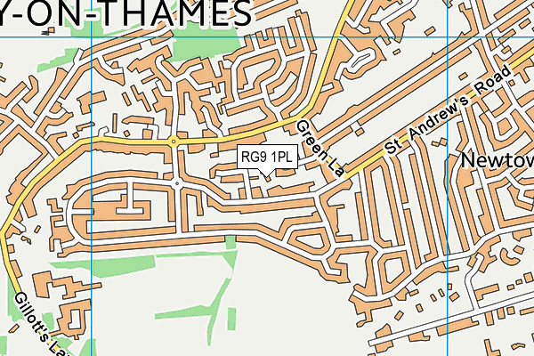 RG9 1PL map - OS VectorMap District (Ordnance Survey)