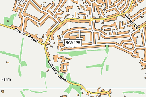 RG9 1PR map - OS VectorMap District (Ordnance Survey)