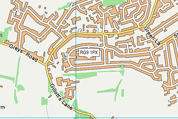 RG9 1PX map - OS VectorMap District (Ordnance Survey)