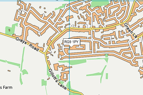 RG9 1PY map - OS VectorMap District (Ordnance Survey)