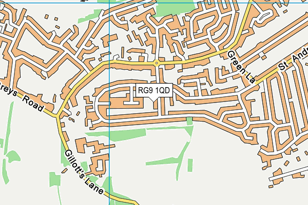 RG9 1QD map - OS VectorMap District (Ordnance Survey)