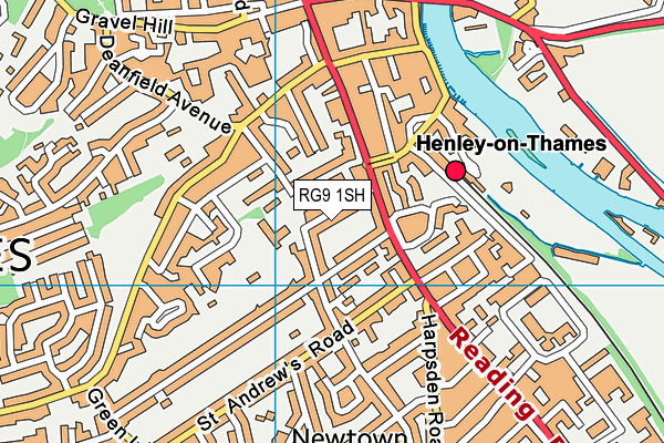 RG9 1SH map - OS VectorMap District (Ordnance Survey)